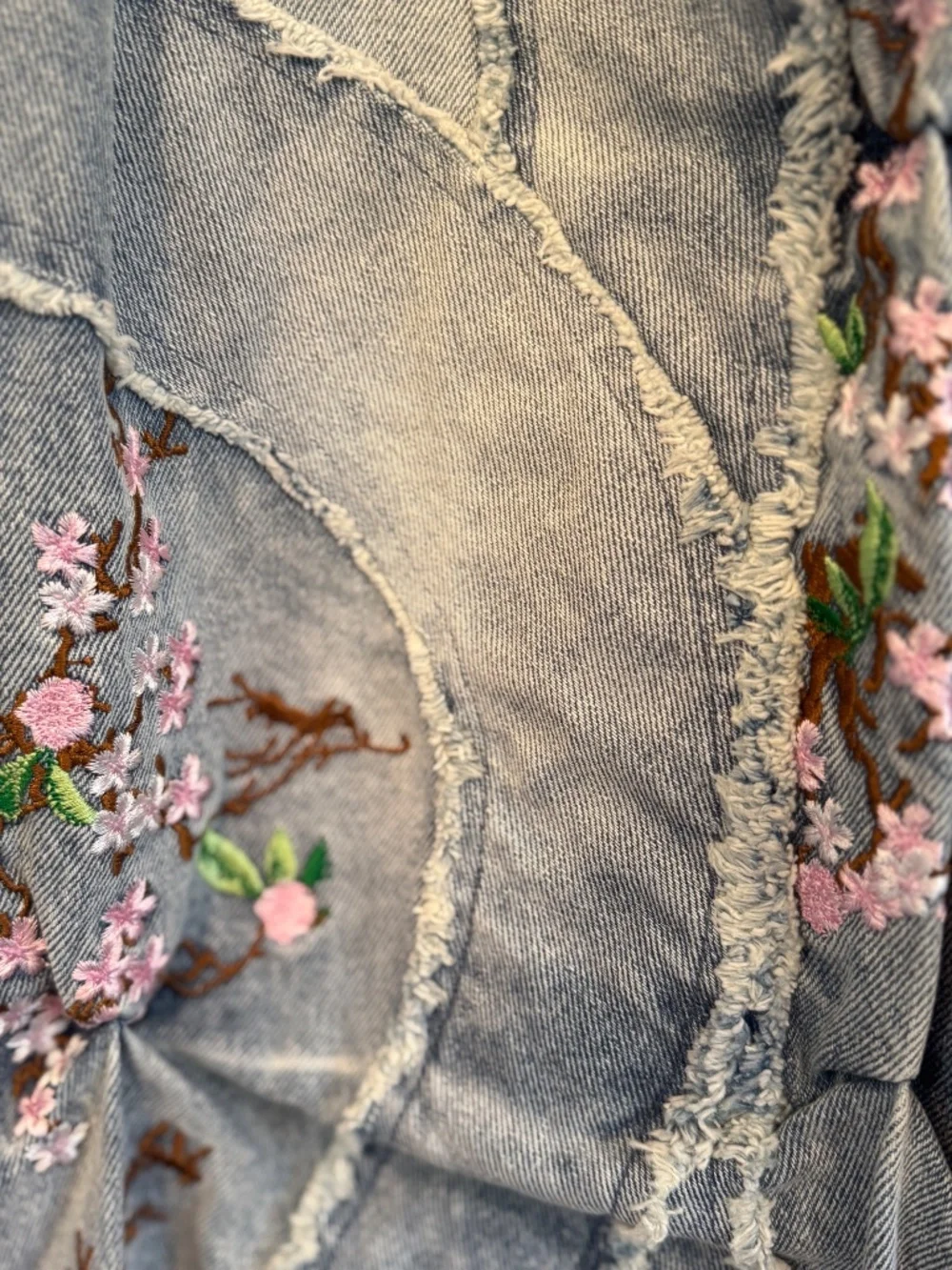 Badson Cherry Blossom Jeans  Unisex  Size XL - Picture 16 of 16